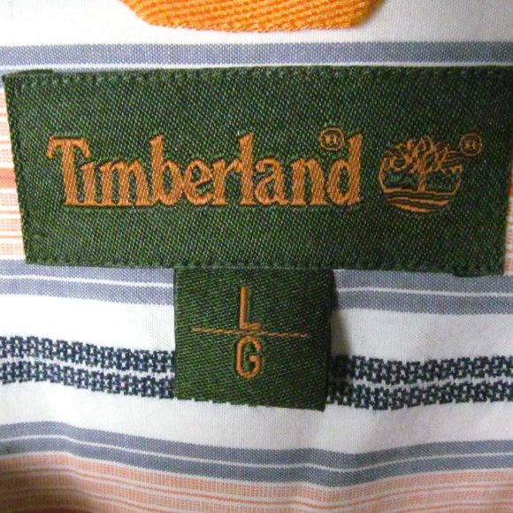 Timberland Shirt Size L Multi Color Stripes - Picture 3 of 4